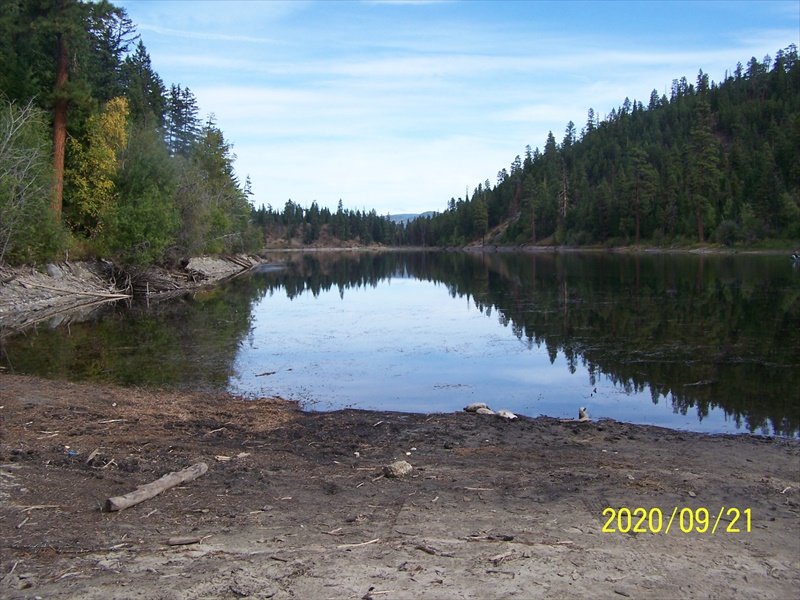 Darke lake in the fall