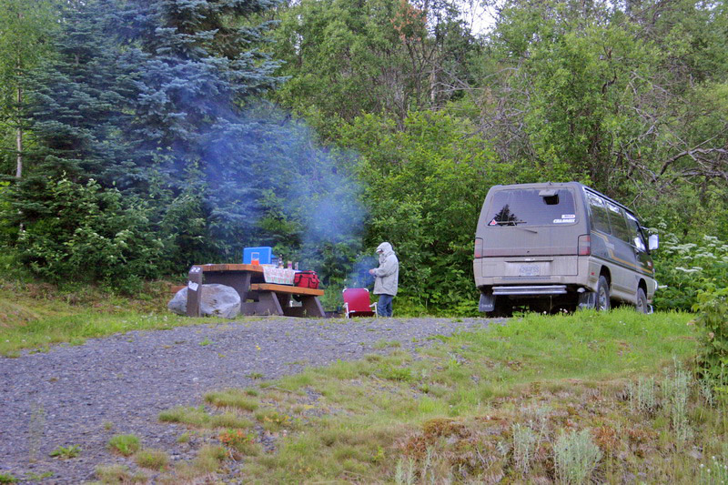 Meziadin Lake provincial campground.