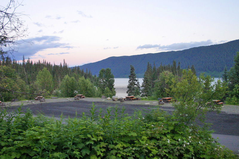 Meziadin Lake campground.