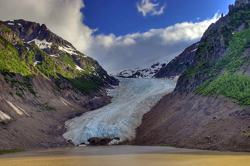Bear glacier on highway 37A.