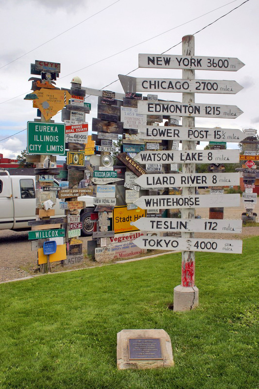 Sign post forest. Watson Lake, Yukon.