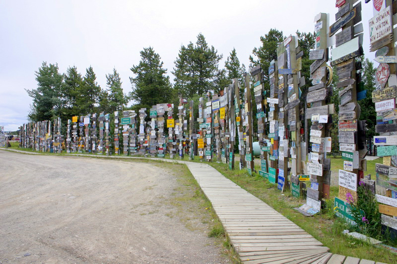 Sign post forest. Watson Lake, Yukon.