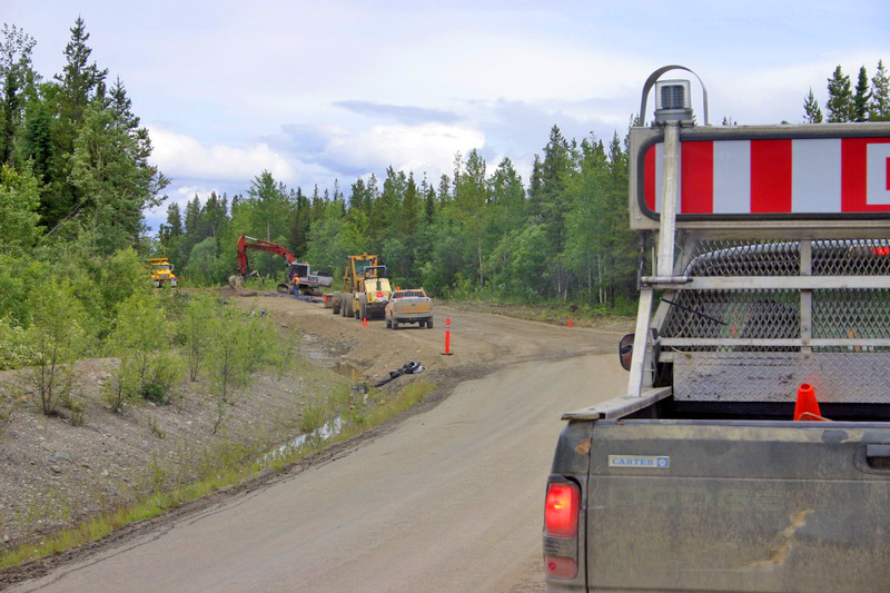 Driving north on Hwy 37 near Yukon border.