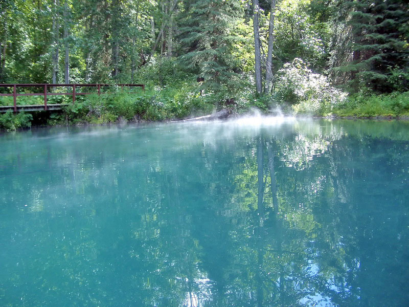 Liard River Hot Springs. Beta pool.