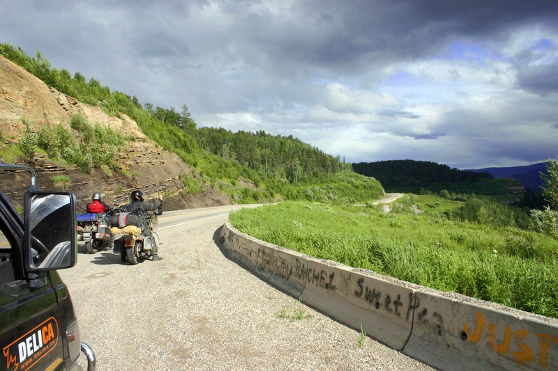 Heading south on Alaska Highway.