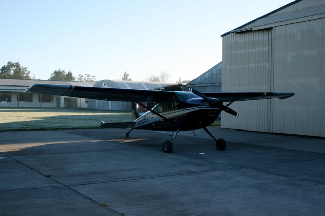 Cessna 180 at Hood Aerodrome, Masterton, New Zealand.
