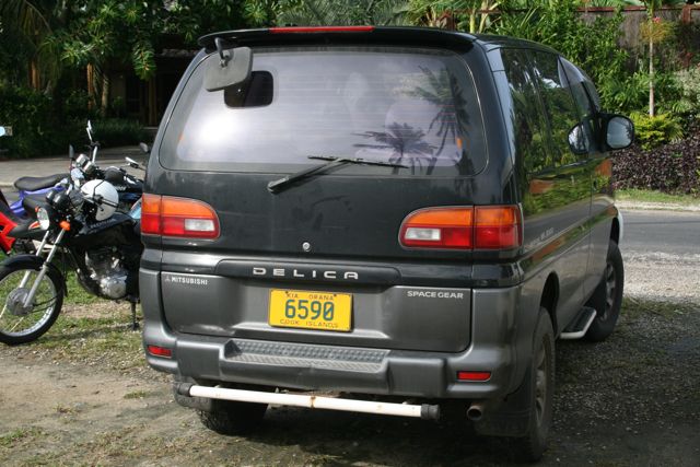 L400, rear view. Rarotonga, Cook Islands.
